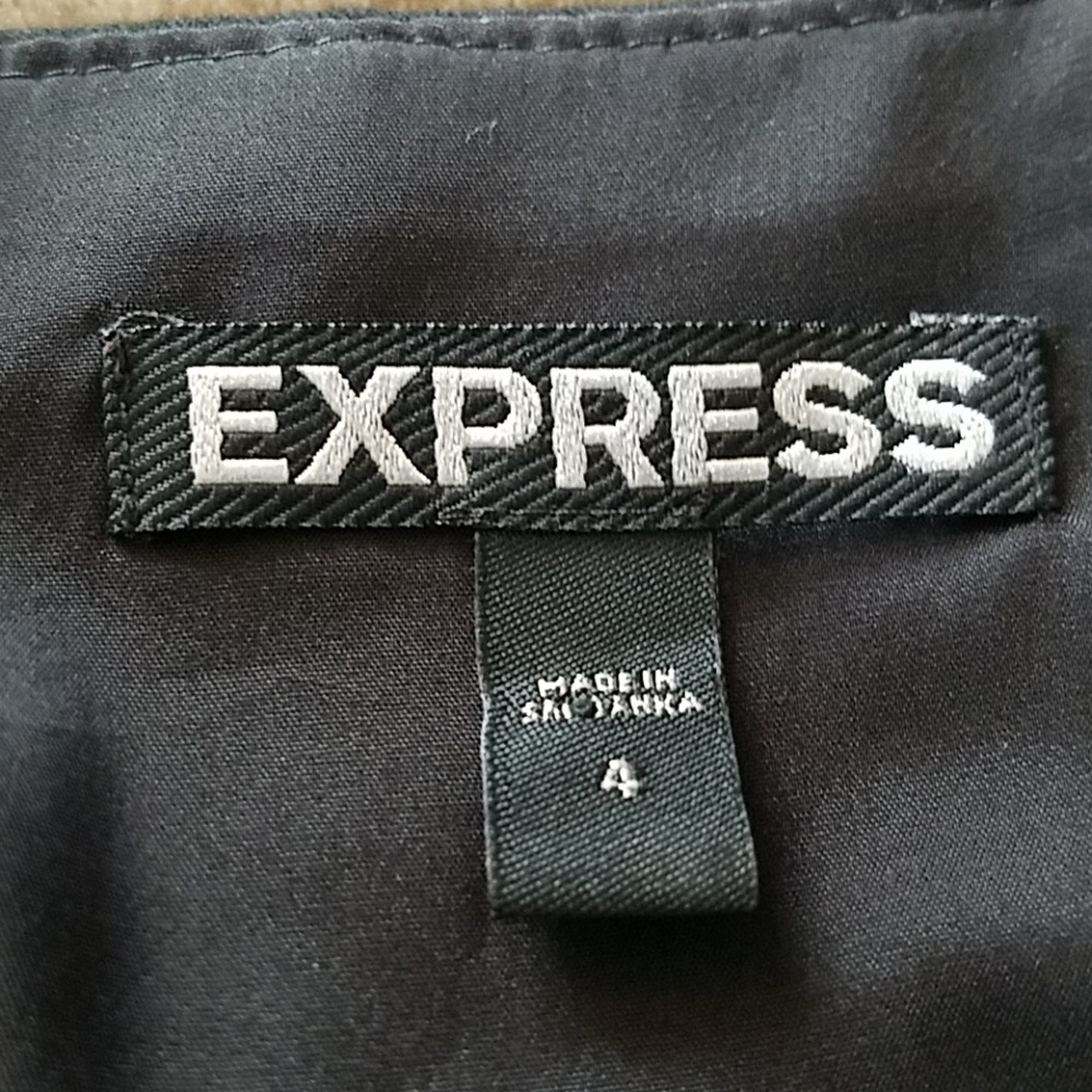 Express Black Lined Skirt Size 4 - Picture 7 of 8